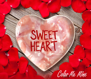 Salt Lake City Candy Heart Plate