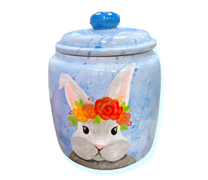 Salt Lake City Watercolor Bunny Jar