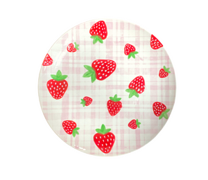 Salt Lake City Strawberry Plaid Plate
