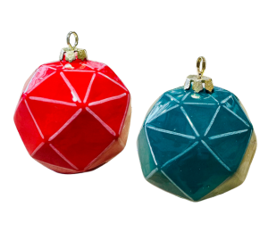 Salt Lake City Jewel Toned Faceted Ornament