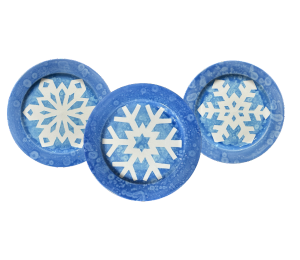 Salt Lake City Paper Snowflake Plate